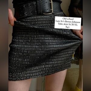 Punk label Betsey Johnson miniskirt